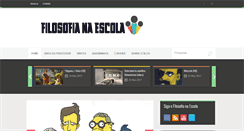 Desktop Screenshot of filosofianaescola.com.br